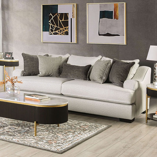 Pewter Gray Oversized Sofa