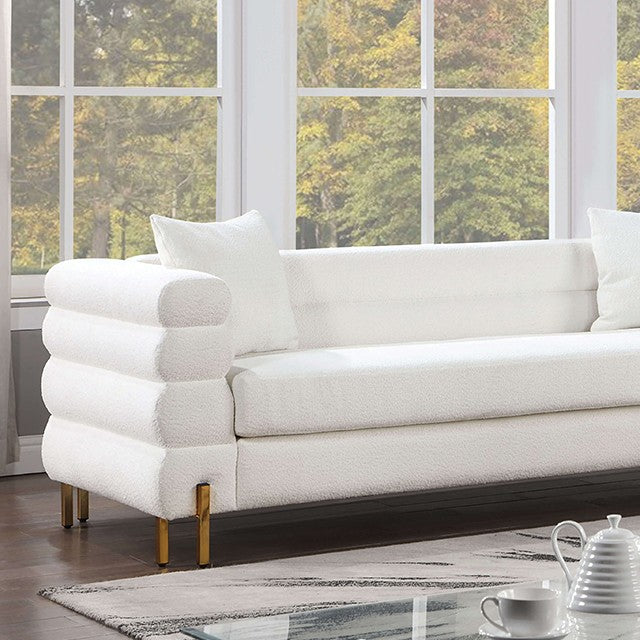 White and Gold sofa