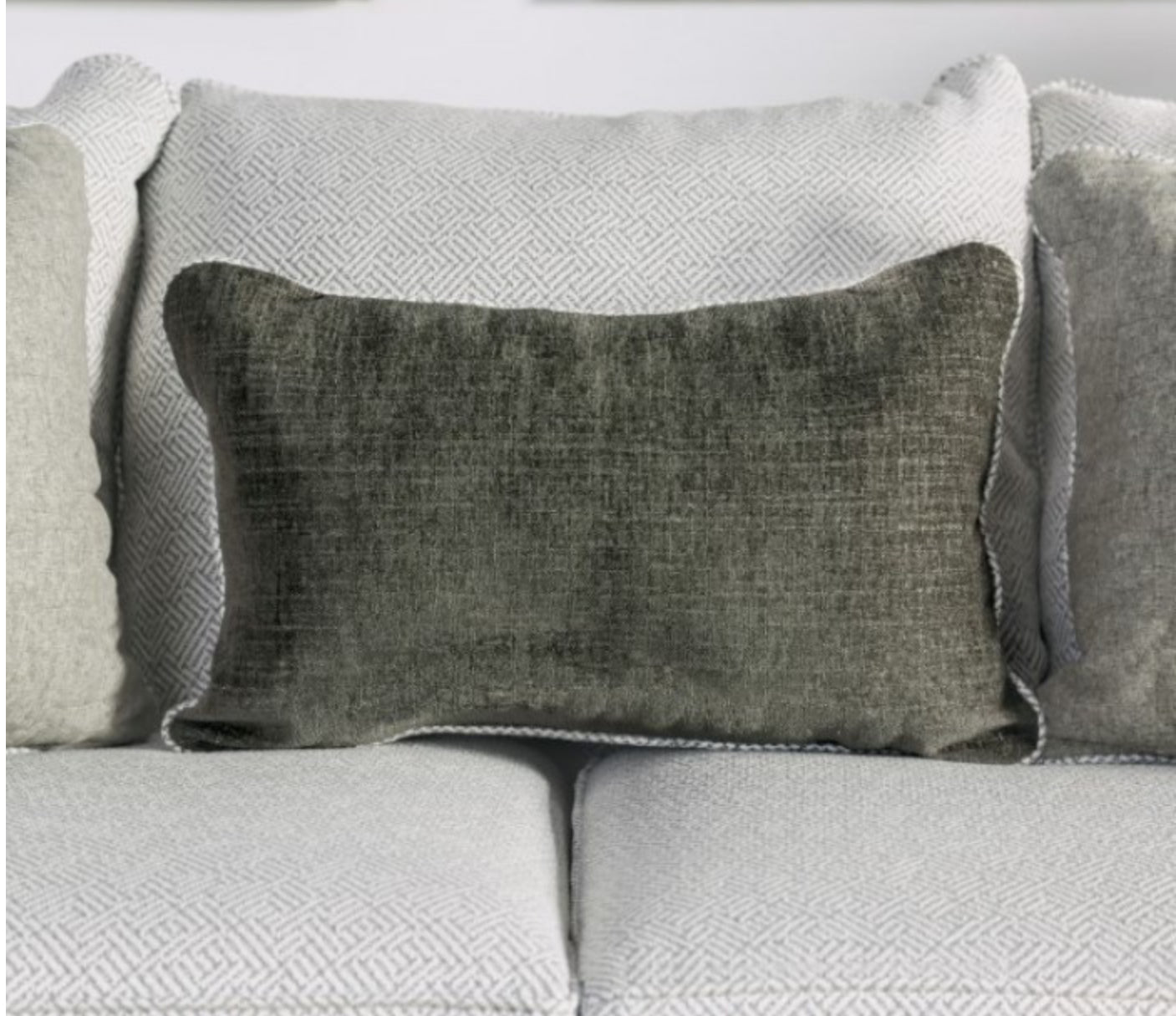 Pewter Gray Oversized Sofa