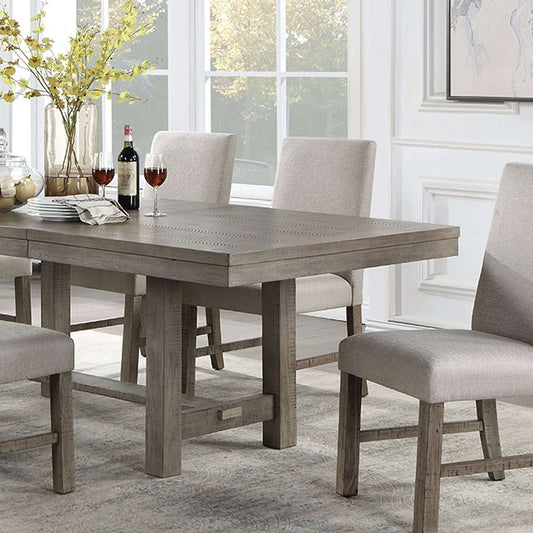 Gray Farmhouse 7 Piece Dining Table