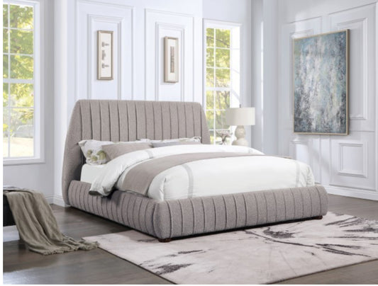 Gray Low Platform Cal. King Bed