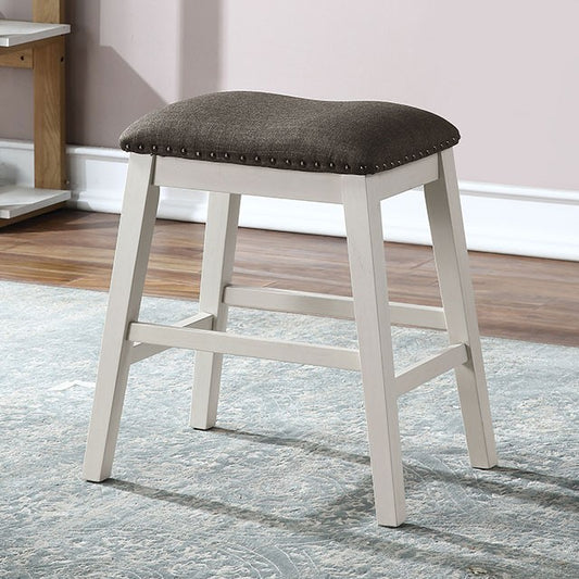 Off-white/Dark Gray Counter Ht. Stool (2 PK)